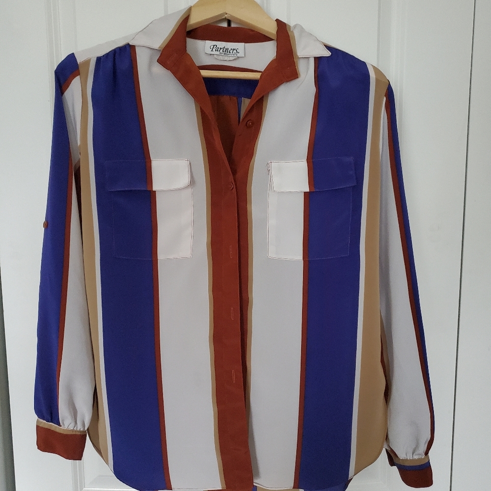 Vintage striped button down